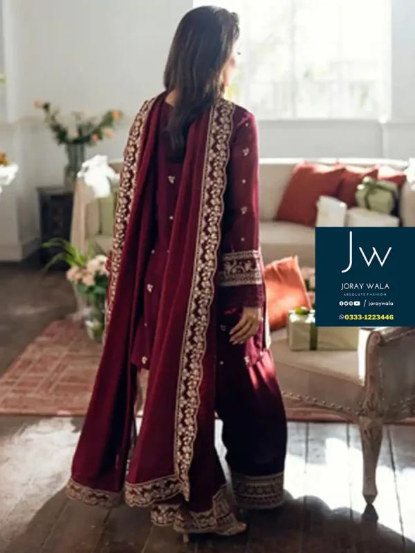 Partywear-fancy-wedding-collection-ayeza-khan-3-pcs-suit -available-at-joraywala-with-free-delivery